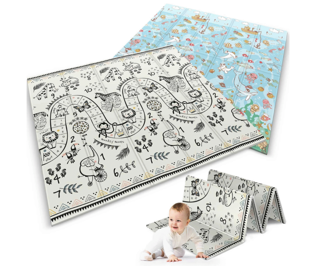 Kahepoolne kokkupandav Nukido Ookeanisafari vahtmatt lahtivõetult põrandal