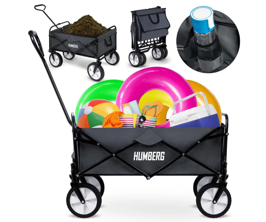 Humberg HM-511 kokkupandav transpordikäru 80L täisvaates