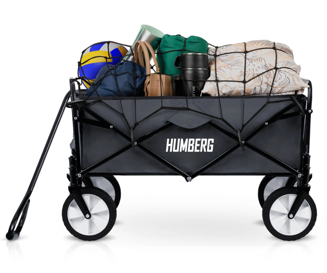 Humberg HM-511 transpordikäru külgvaade koos tugeva terasraamiga