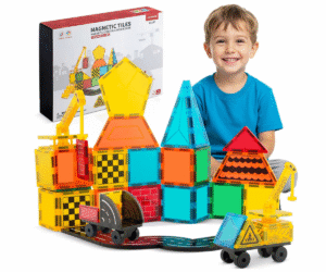 DIGE 72-osalise magnetklotside komplekt koos värviliste klotside ja veoautoga