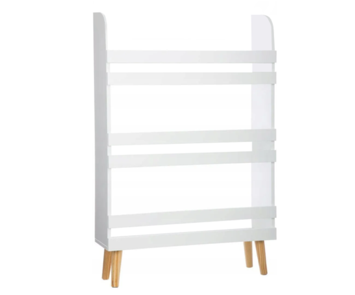 Lastele mõeldud kolmatasandiline RUHHY riiul minimalistliku disainiga.