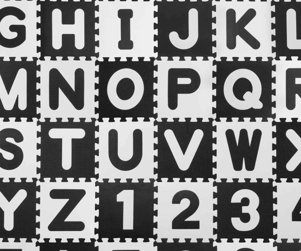 Ricokids puslematt, 36 detaili komplekt pakendis, musta numbrimustriga.