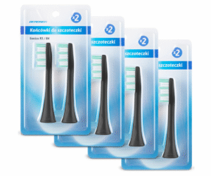 Sonic-hambaharja otsikud Berdsen Sonica B3 ja B4 mudelitele, 8 tk – must