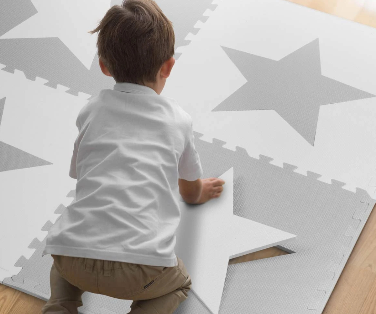 Ricokids puslematt detailvaade – pehme ja paks EVA-vaht