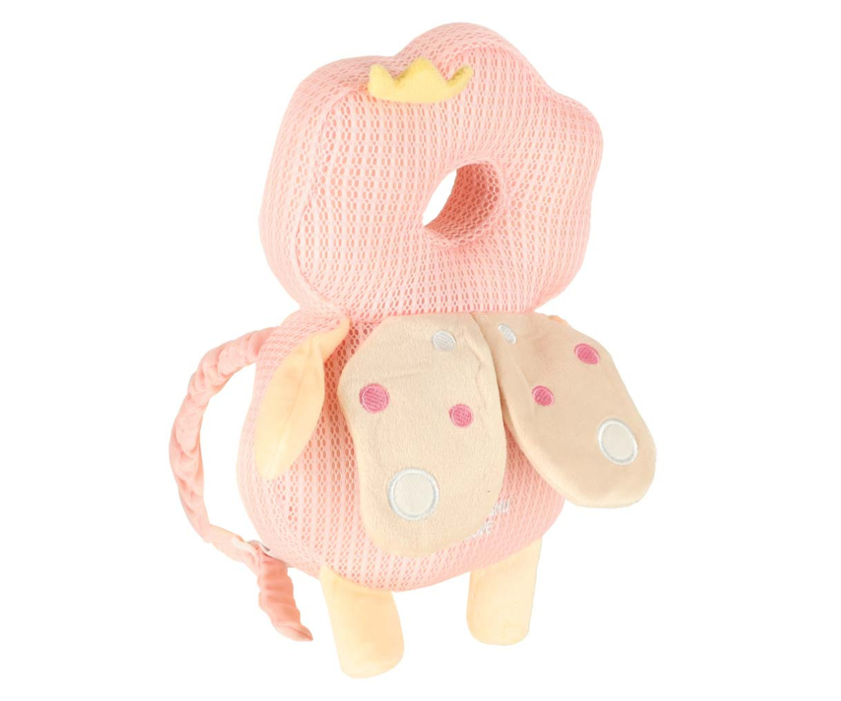 Haldja tiibade ja krooniga pehme seljatugi, mis kaitseb beebi pead kukkumisel.