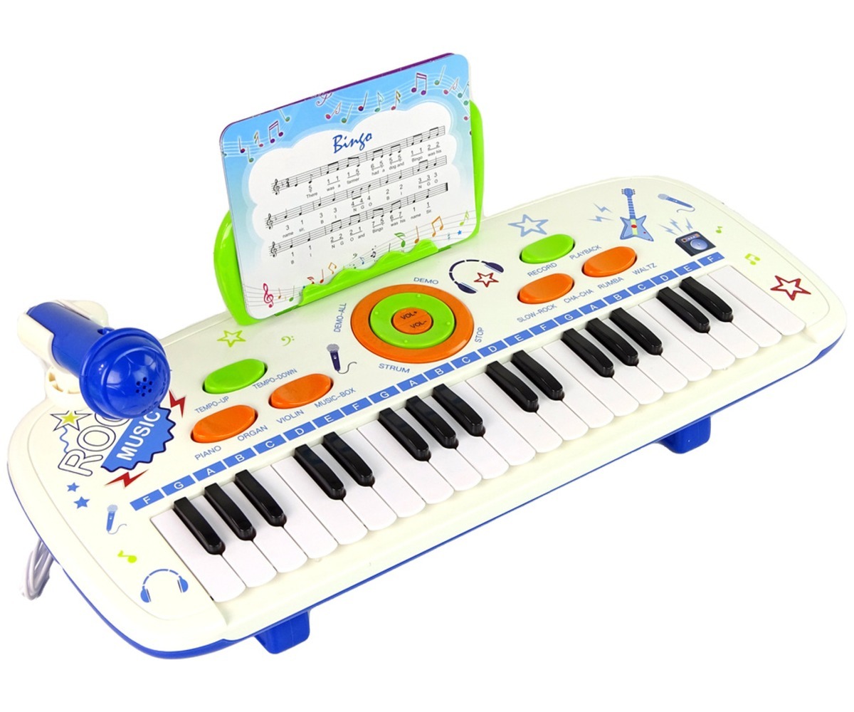 Süntesaatori lisatarvikud, sealhulgas mikrofon, USB ja audio kaablid.