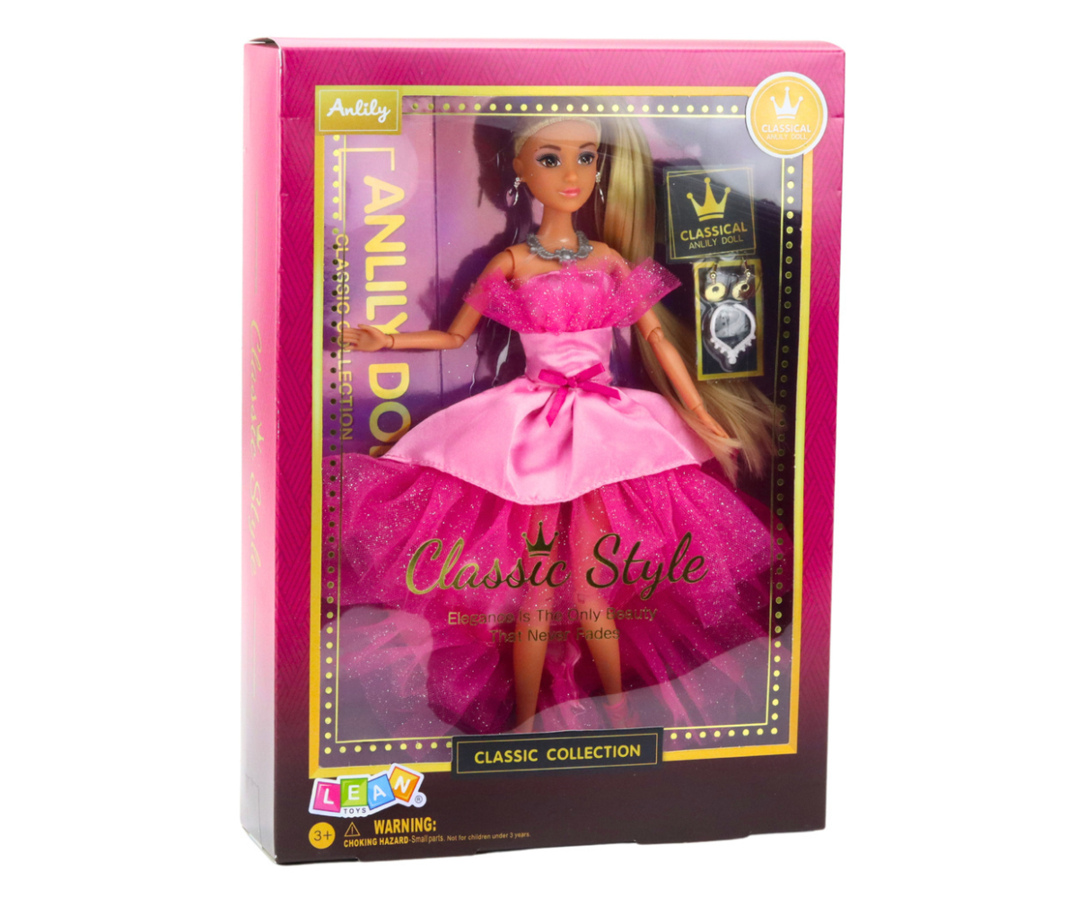 Anlily ballikleidis nukk vitriinilaadses pakendis, sobiv kingituseks.