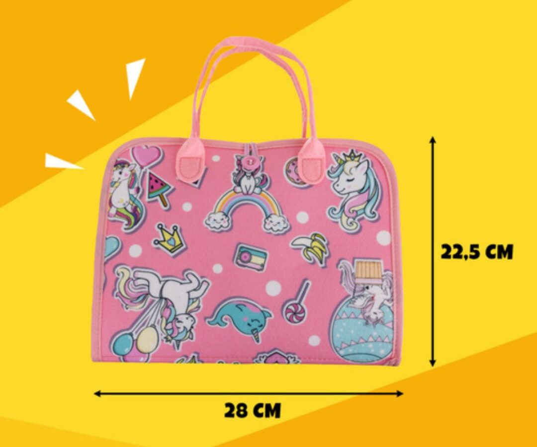 Arendav sensoorne tegelusmapp – roosa ükssarvik (3+)