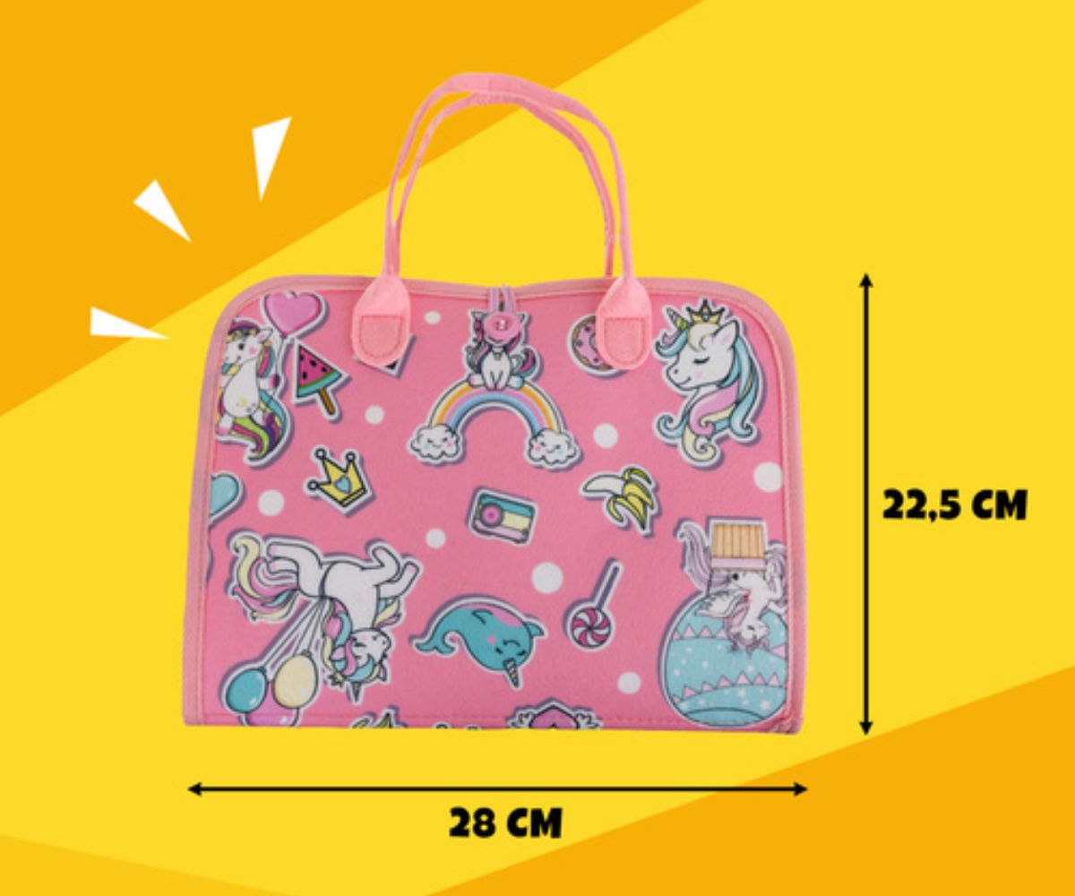 Arendav sensoorne tegelusmapp – roosa ükssarvik (3+)