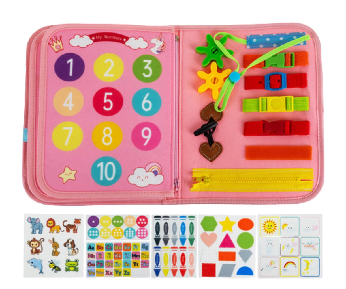 Arendav sensoorne tegelusmapp – roosa ükssarvik (3+) 4