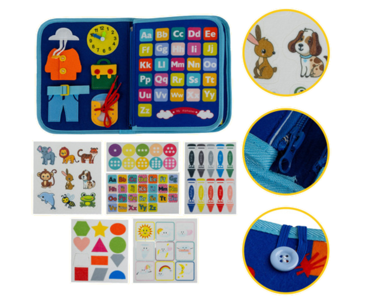 Kaasaskantav tegelusmapp reisile – vaikne ja hariv tegevus lapsele