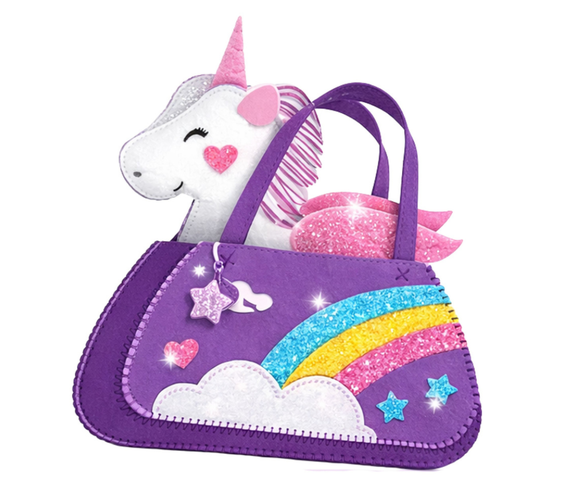 Ükssarviku koti isetegemise komplekt vildist detailidega