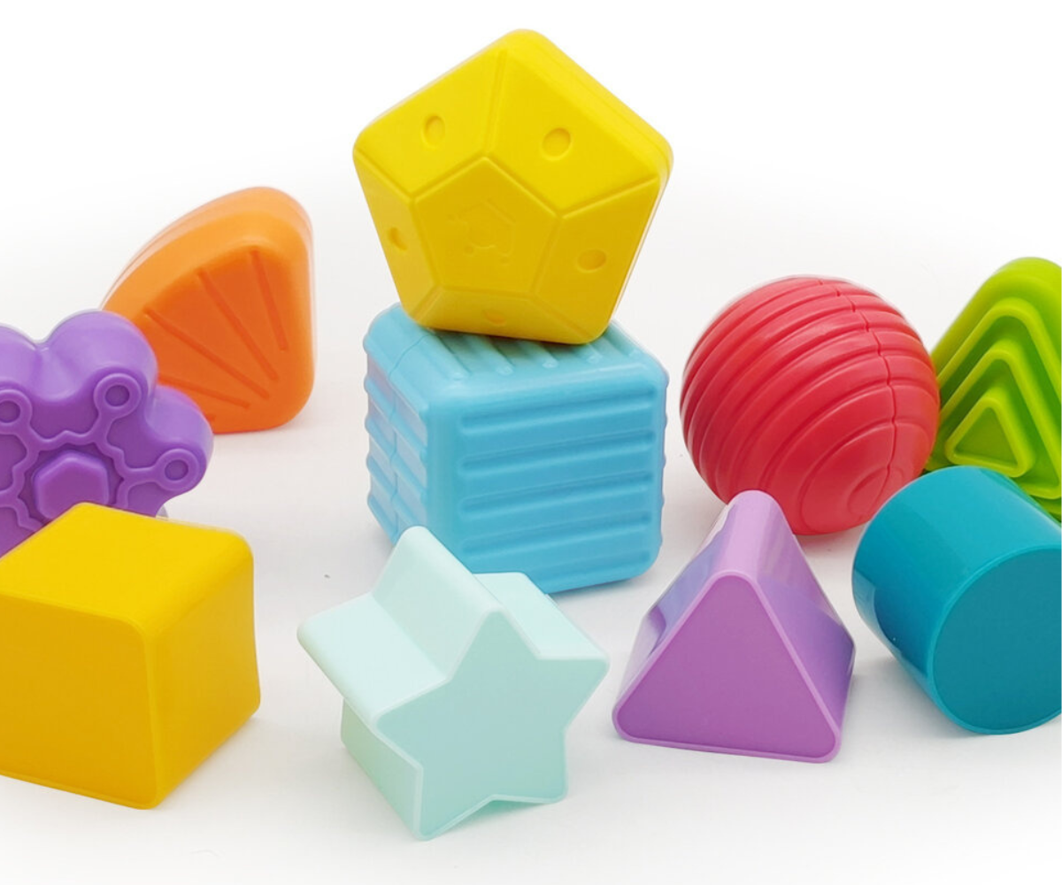 Painduv sensoorne kuubik kujundite sorteerimiseks ja õppimiseks