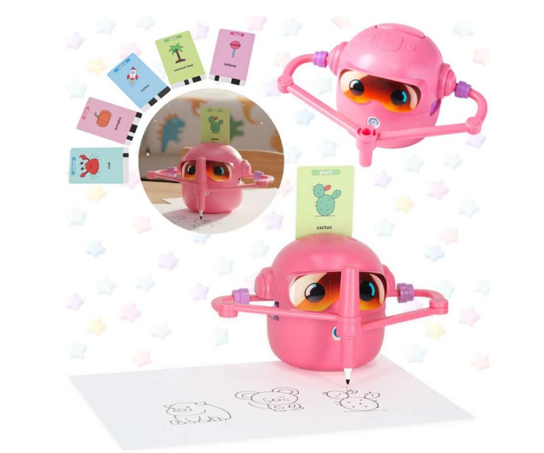 Intelligentne joonistusrobot – häälega joonistamismasin lastele - roosa
