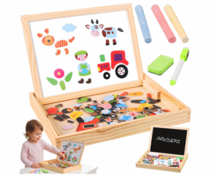 Kruzzel hariv õppetahvel komplektina värvilises kinkepakendis.