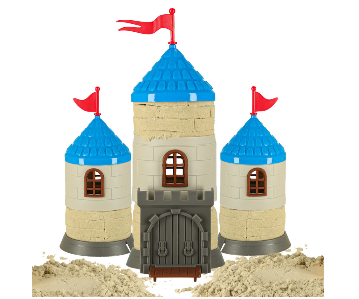 Kineetiline liiv koos tööriistade ja vormidega lastele