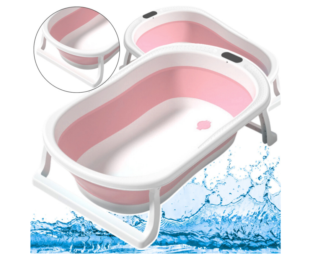 Kerge ja kompaktne roosa beebivann igapäevaseks kasutamiseks