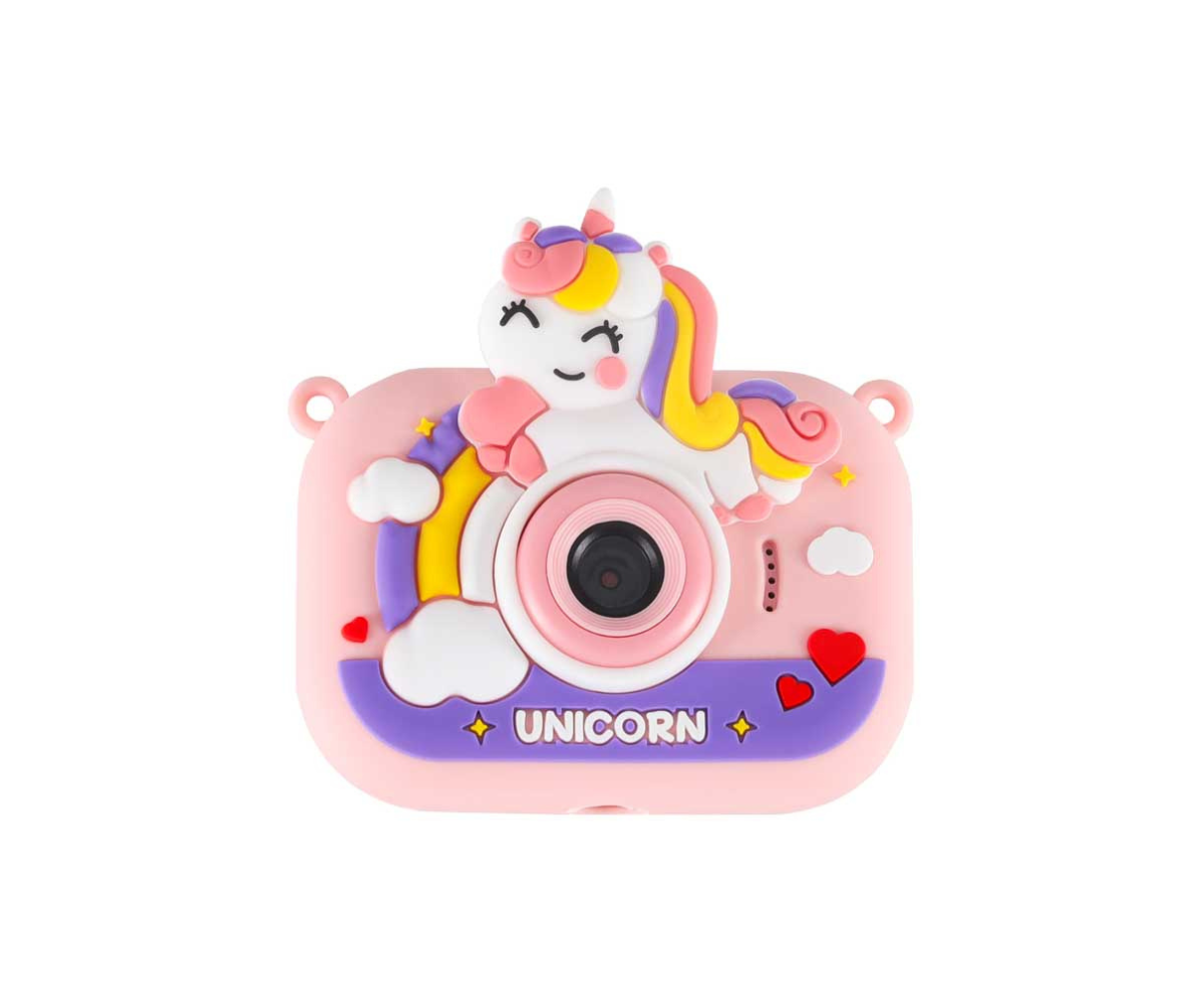 Laste digikaamera alusega Unicorn - roosa