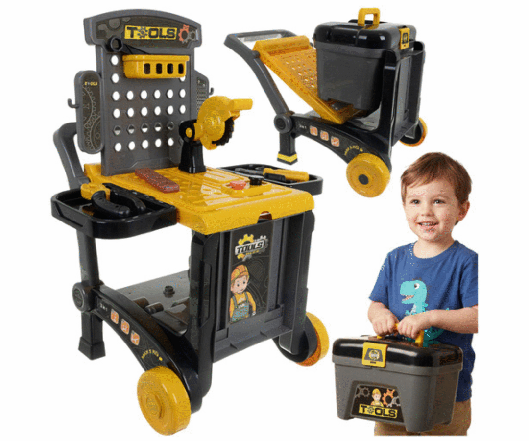 Laste töökoda Iso Trade 3-ühes komplekt töökoja kujul.