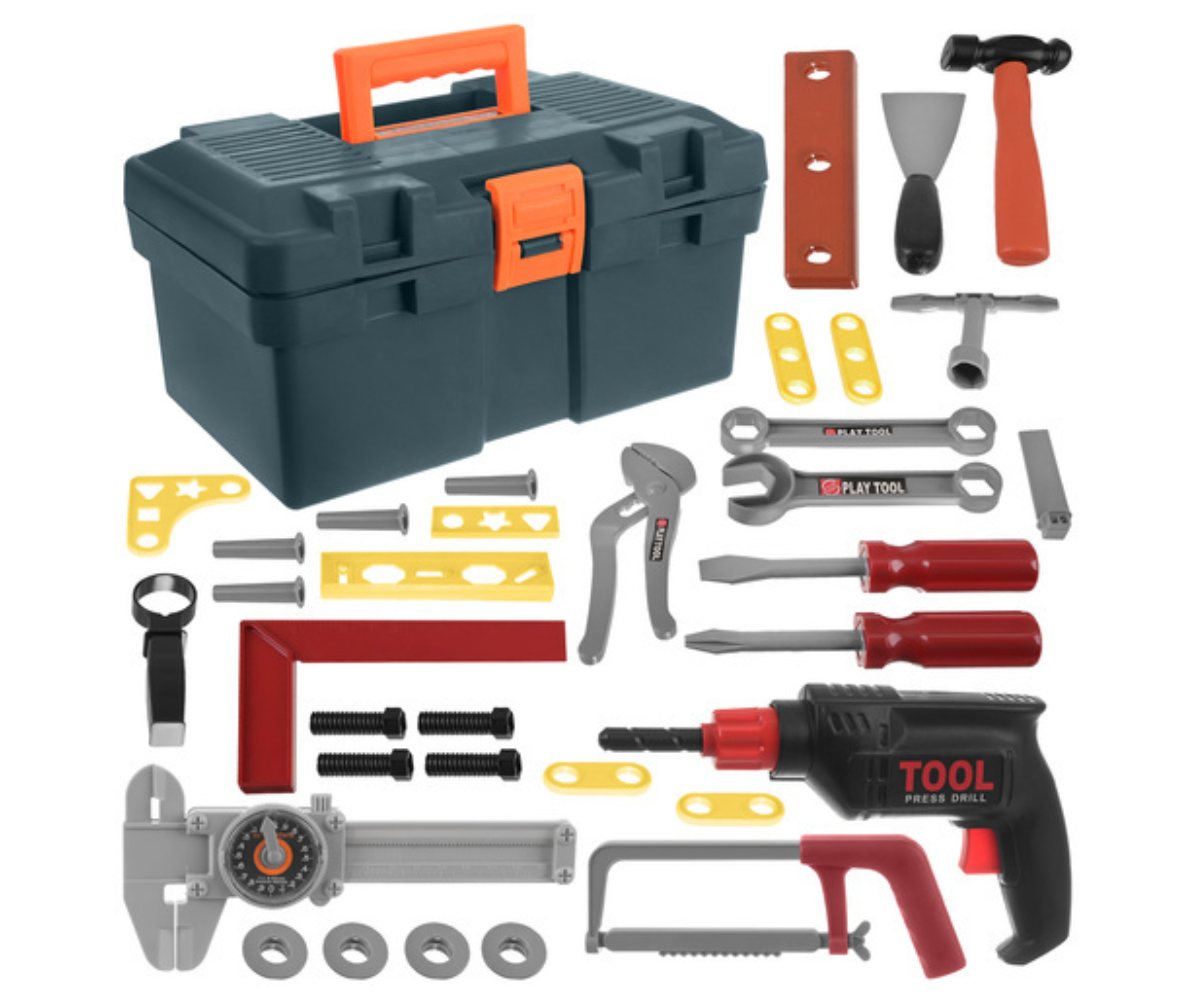 Iso Trade tööriistakast mugava käepidemega.