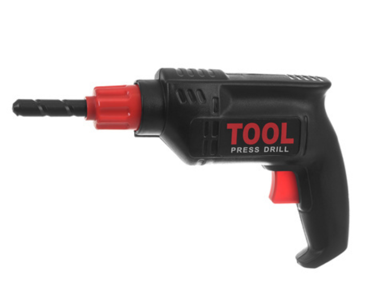 Liikuvate osadega laste tööriistad rollimänguks.