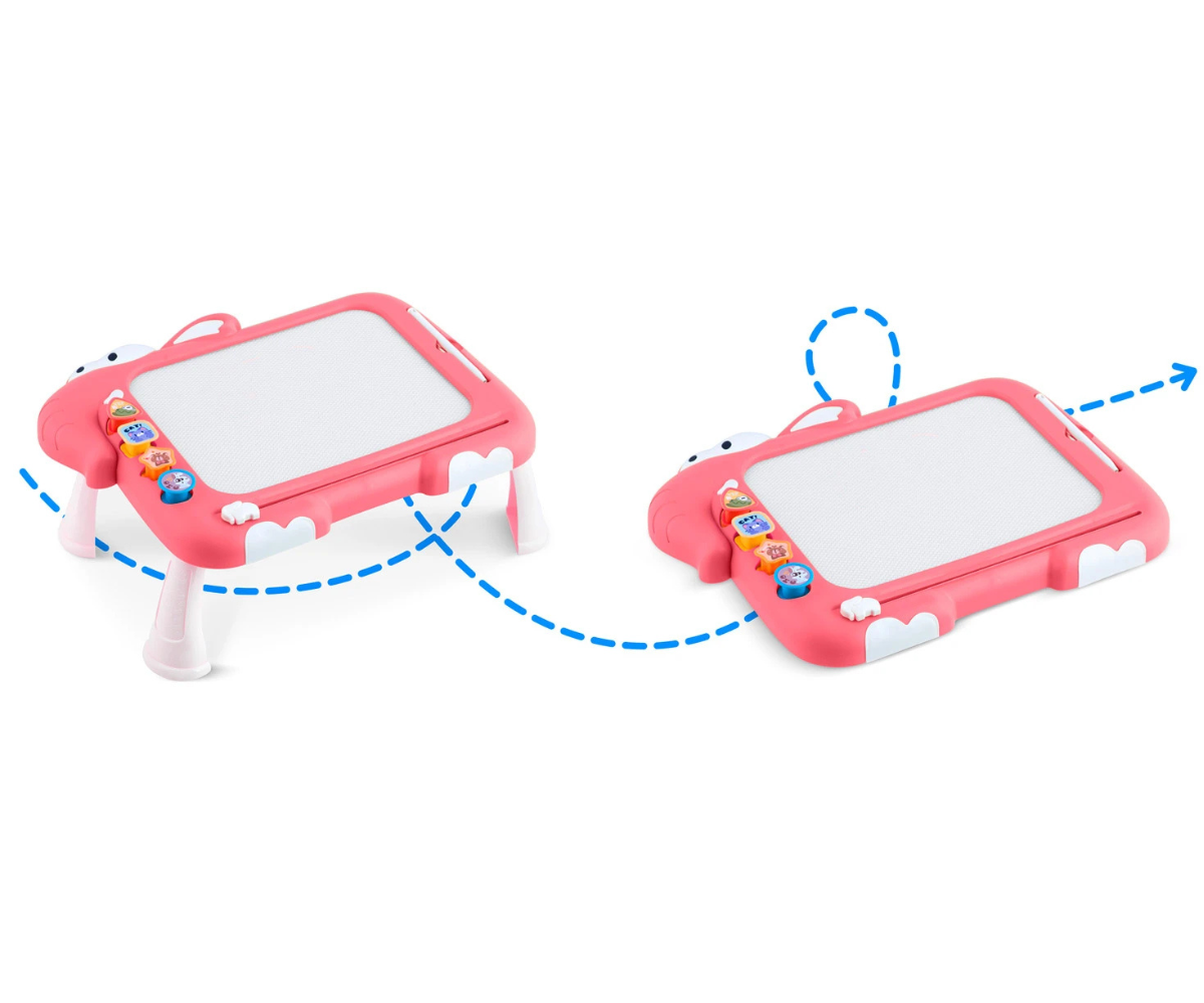 Ricokids RK-823 roosa magnettahvel lastele koos tangrami puslega