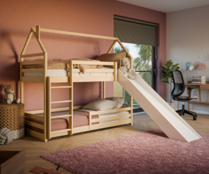 Narivoodi liumäega Play 90x200 naturaalne