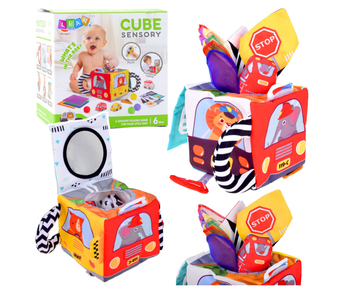 LEAN Toys sensoorne kuubik käe-silma koordinatsiooni arendamiseks