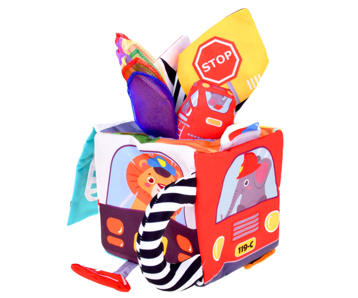 Sensoorne beebimänguasi mitme tekstuuri ja helidega