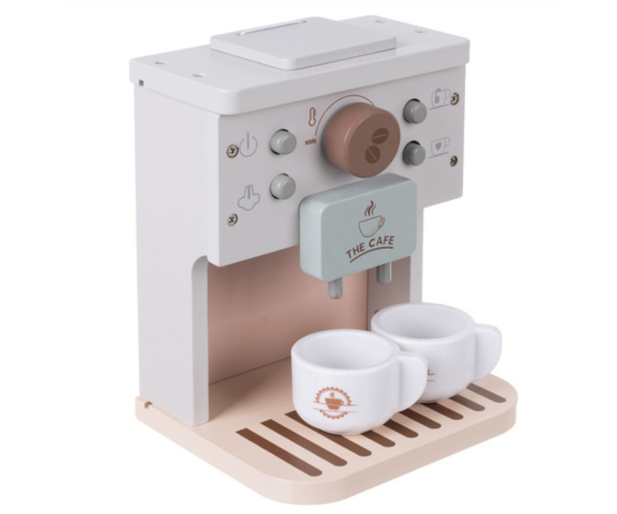 Laste kohvimasin tarvikutega loovaks ja harivaks mänguks.