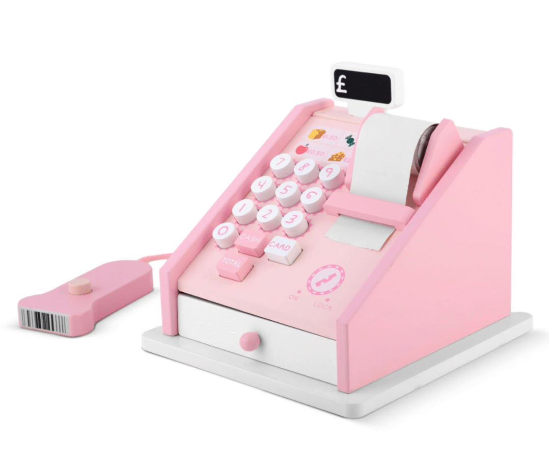 Ricokids RK-868 puidust mängukassa avatava rahasahtliga