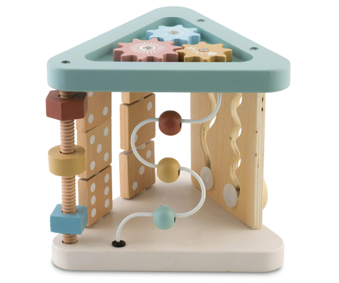 Puidust sensoorne kolmnurk Nukido NK-860 lastele