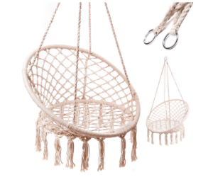 Rippkiik Luaro 80 cm ecru toonis metallraami ja tugevate köitega