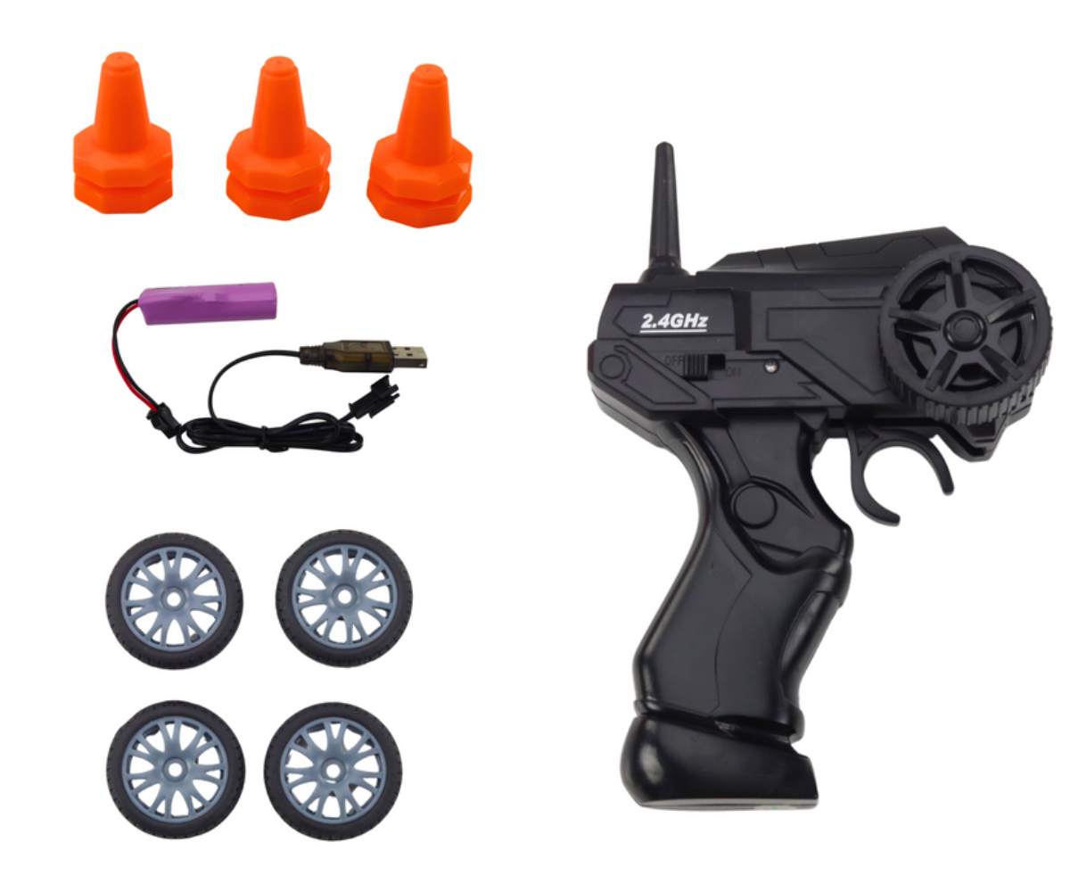 Puldiga juhitav auto vahetatavate rehvidega lastele