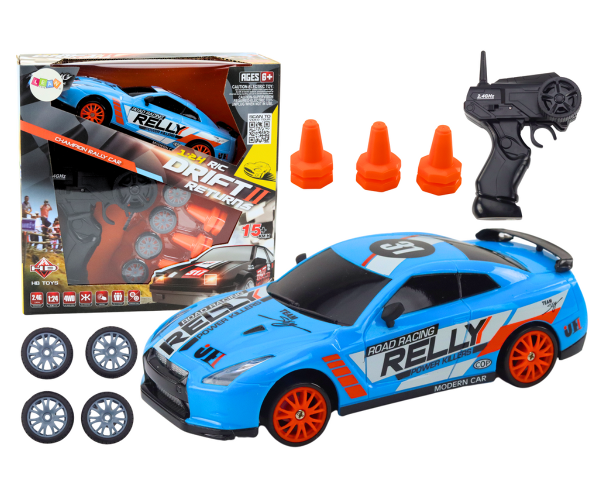 Puldiga juhitav auto vahetatavate rehvidega lastele