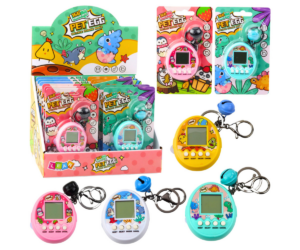 Klassikaline Tamagotchi elektrooniline mäng modernses võtmehoidjas