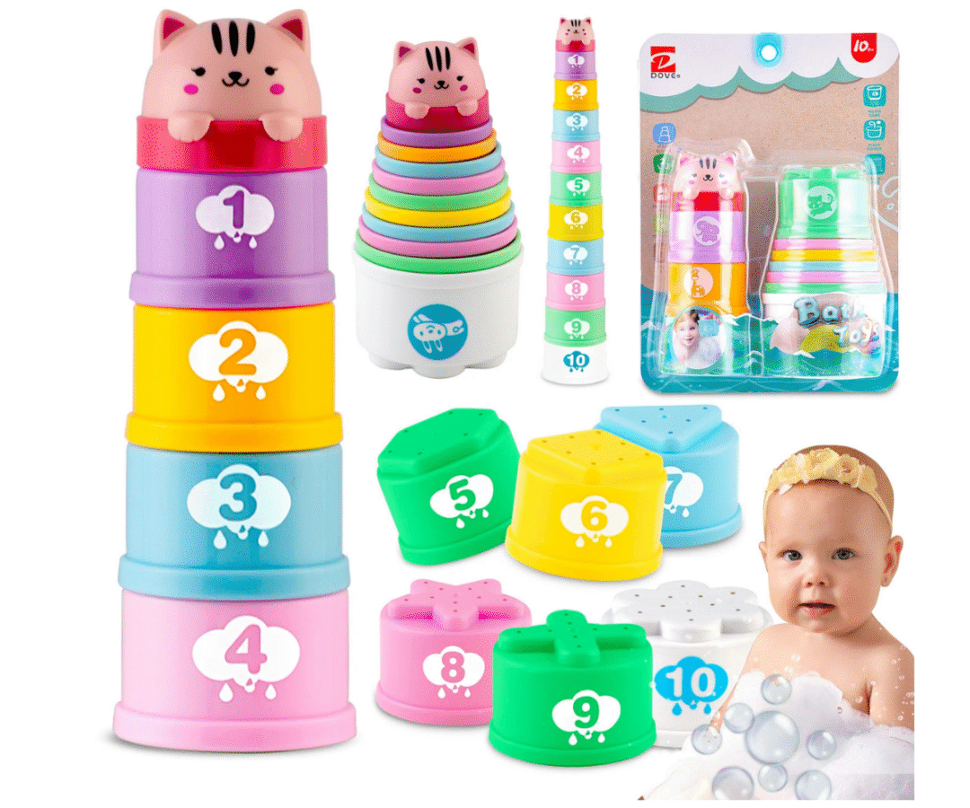 Ricokids RK-752 värvilised vannitopsid veega mängimiseks