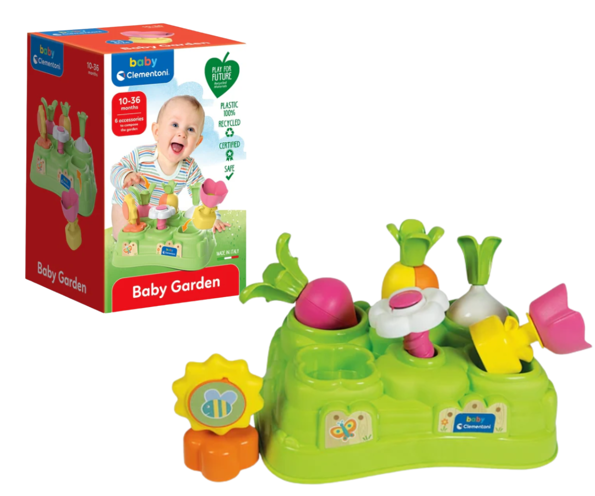 Clementoni Colorful Garden sorteerimismäng lillede ja köögiviljadega