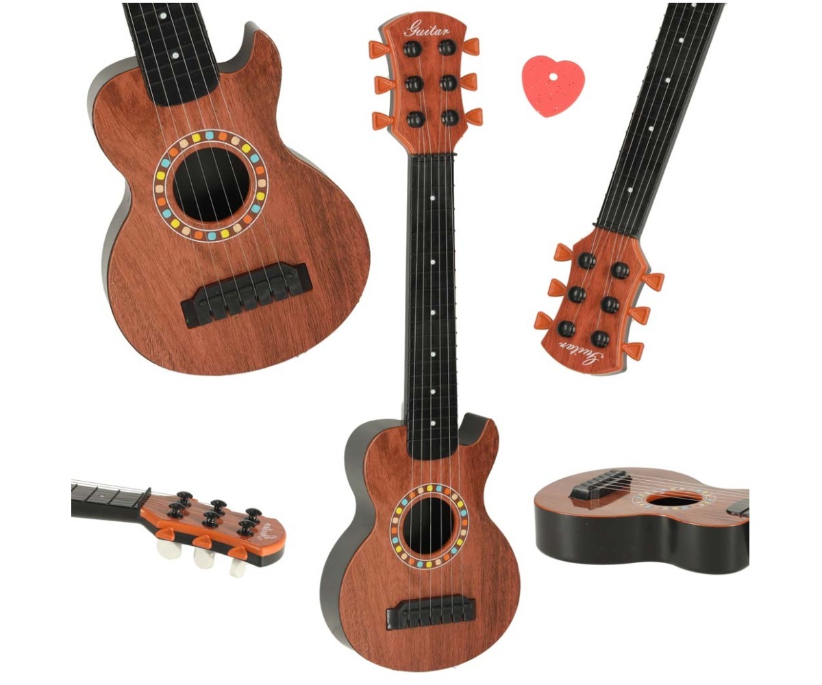 Laste klassikaline kitarr 6 keelt – (46,5cm) erinevatest nurkadest.