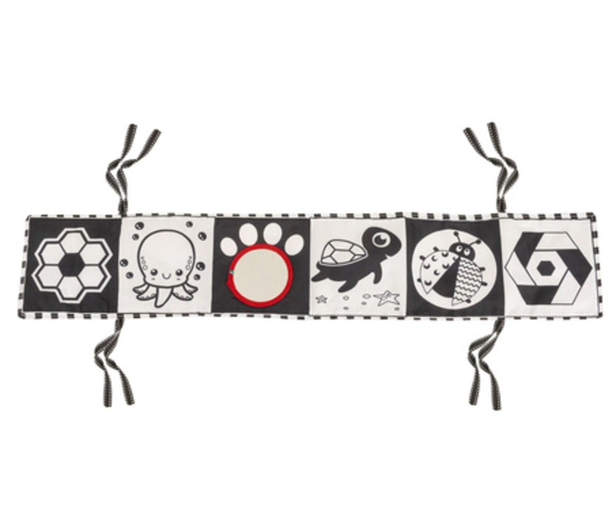 Sensoorne kontrastiraamat beebidele - Kruzzel detailid ja mustrid.