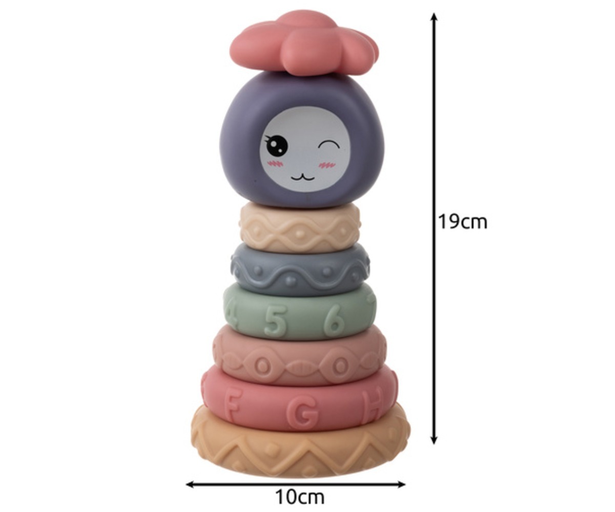 Sensoorne klotside komplekt beebile – 8 osa, mõõtmine kõrgus ja laius