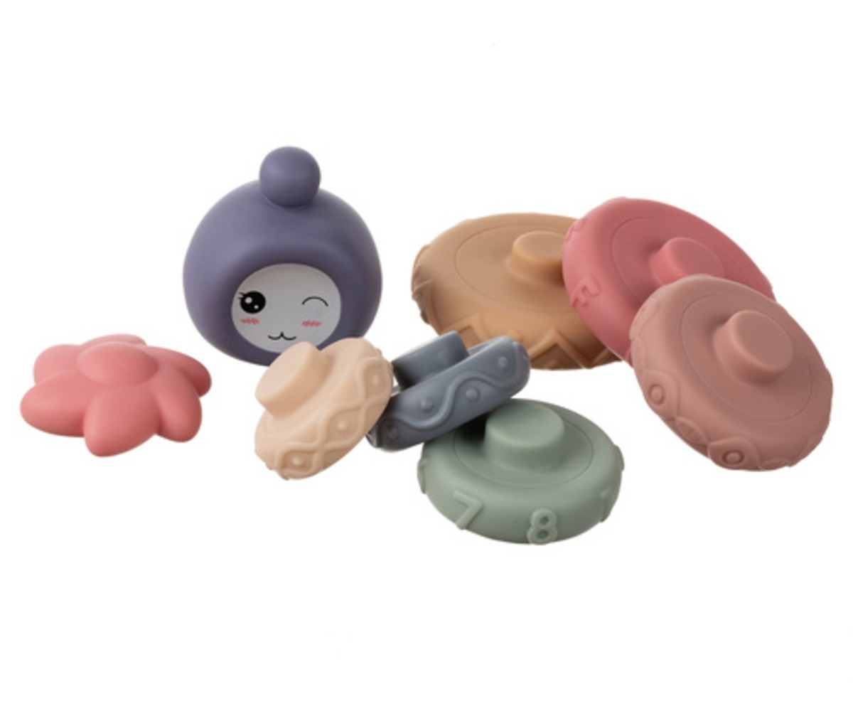 Sensoorne klotside komplekt beebile – 8 osa, klotsid ja täiendavad komponendid