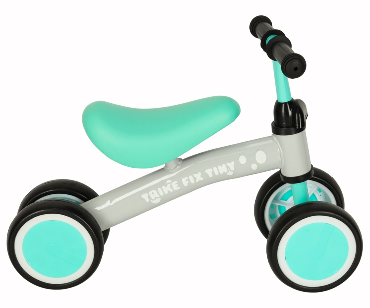 Üksik vaade neljarattalisest jooksurattast Trike Fix Tiny - mündiroheline.