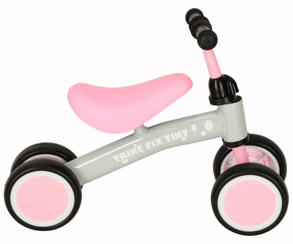 Külgvaade neljarattalisest jooksurattast Trike Fix Tiny – roosa.