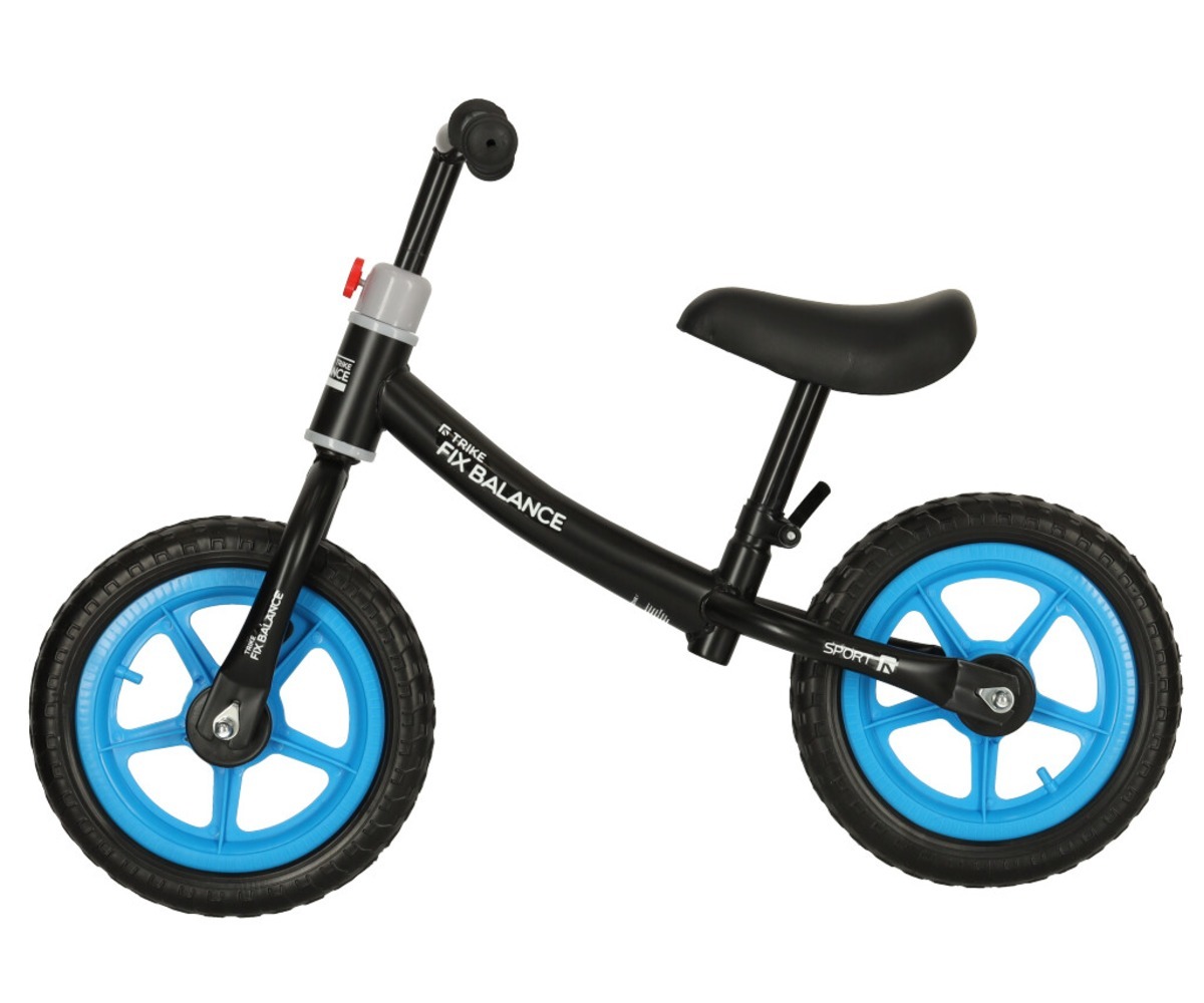 Jooksuratas Trike Fix Balance – must-sinine, näitab jalgratta stiilset ja praktilist disaini.