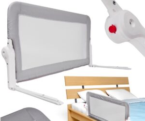 Voodipiire / kaitsebarjäär 150cm – hall detailvaade koos reguleeritava mehhanismiga