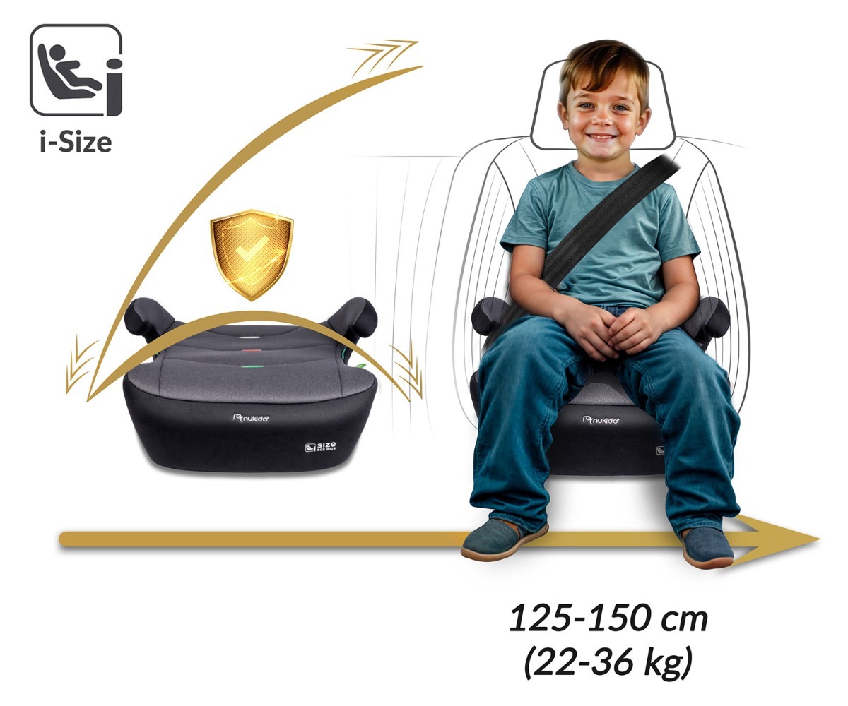 Laps Turvaiste Nukido Louis ISOFIX 22–36kg - 710201 istmes, mis on mõeldud lastele pikkusega 125-150 cm
