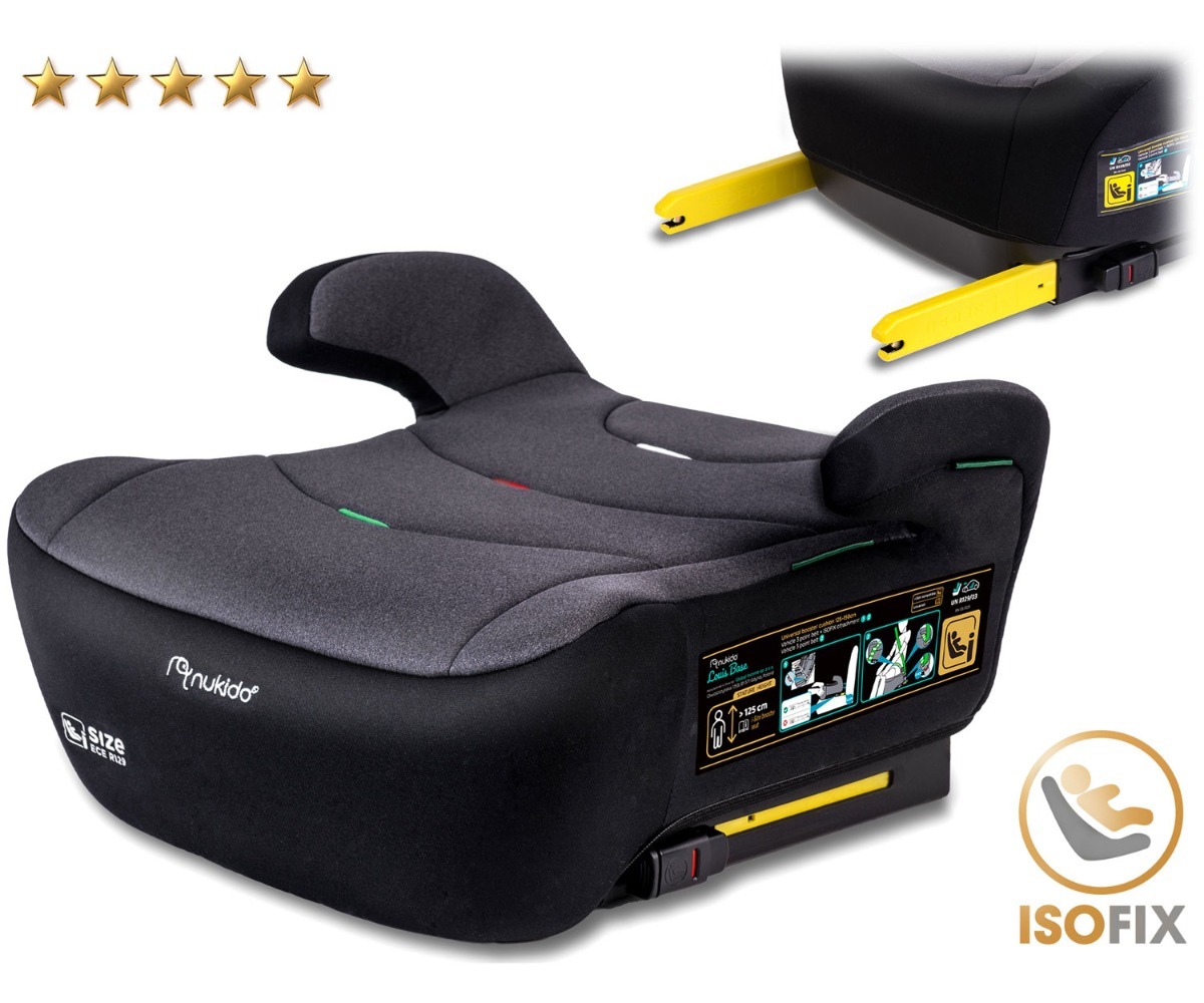Turvaiste Nukido Louis ISOFIX 22–36kg - 710201, ISOFIX süsteemiga autoistme alus