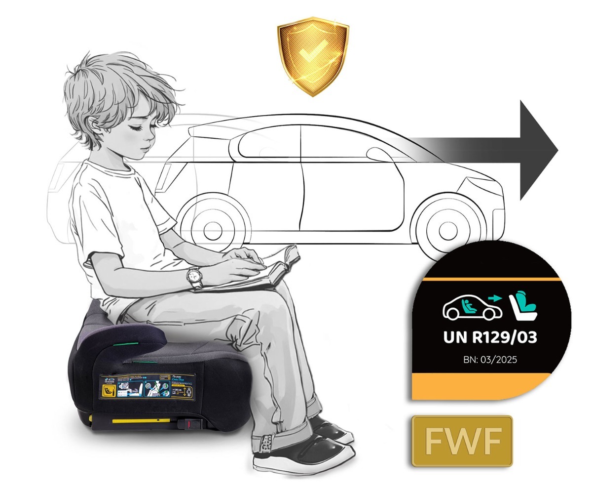 Turvaiste Nukido Louis ISOFIX 22–36kg - 710201, ohutu autoistme süsteem