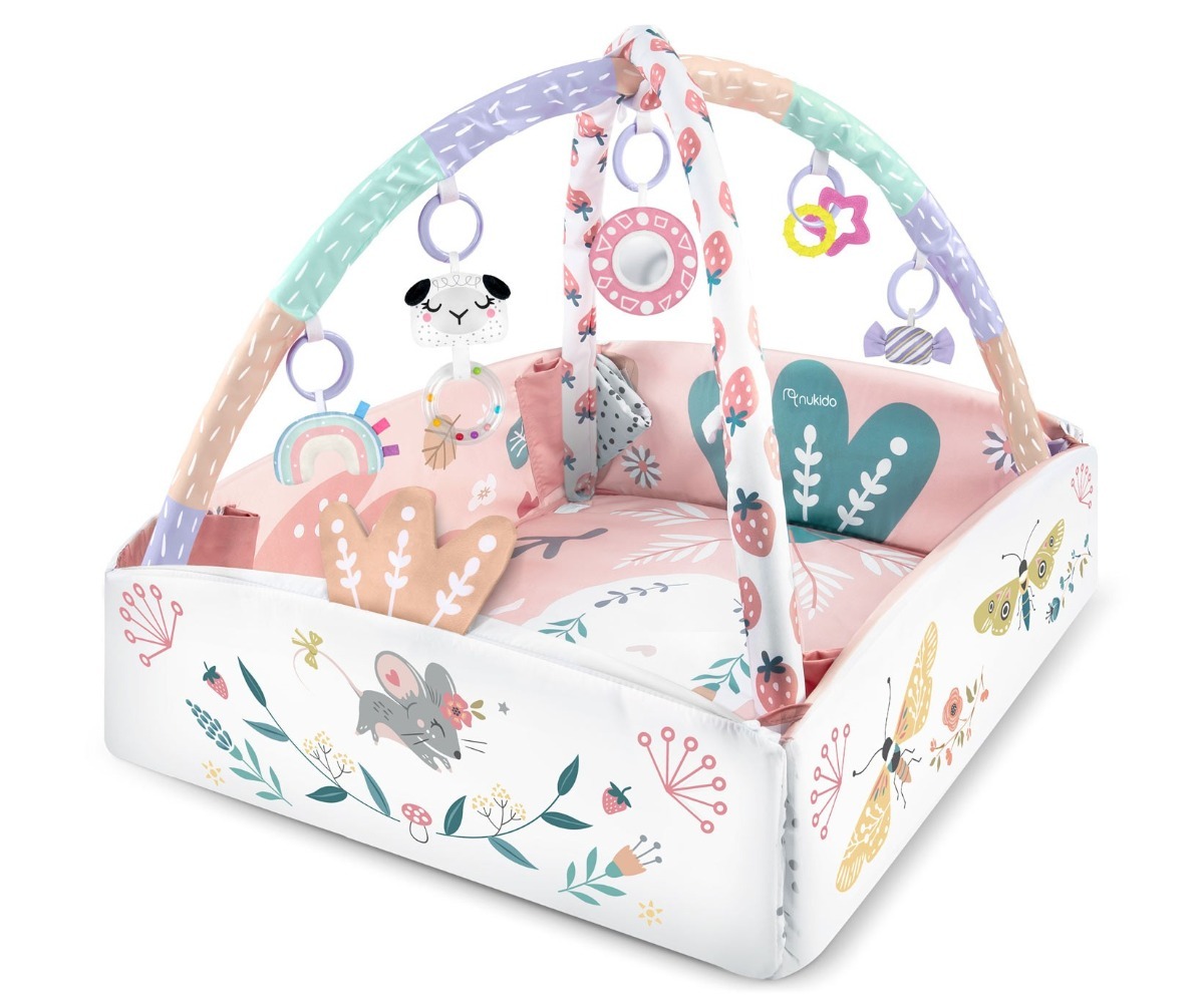 Mugav ja pehme mängumatt Nukido Ptaszek, mõõtudega 110×100cm, beebidele.